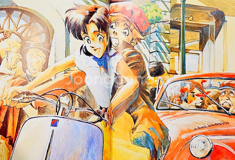 [무배] 신비한 바다의 나디아 일러스트집 아트북 가이낙스 화집 고전 애니 안노 히데아키 사다모토 요시유키 에반게리온--9