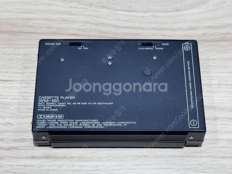 워크맨 소니 wm-150 풀박 민트급! 이어폰 포함.--3
