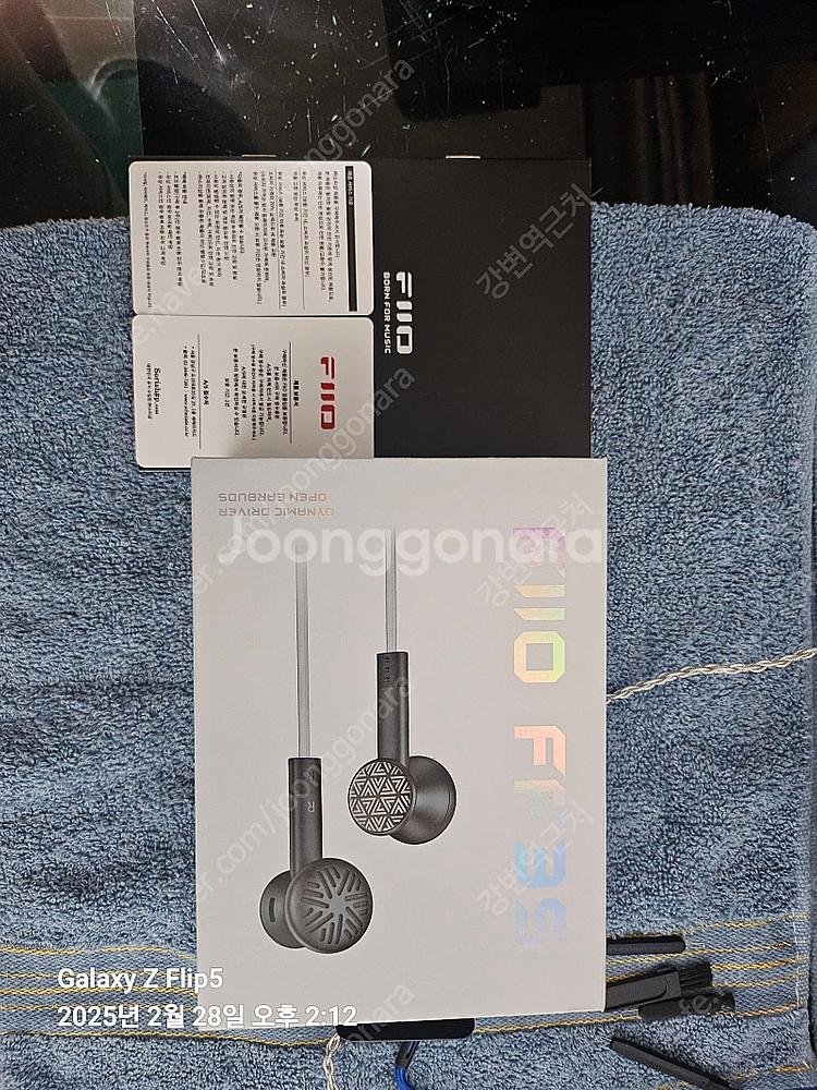 오픈형이어폰 fiio ff3s 신품급 팝니다--0