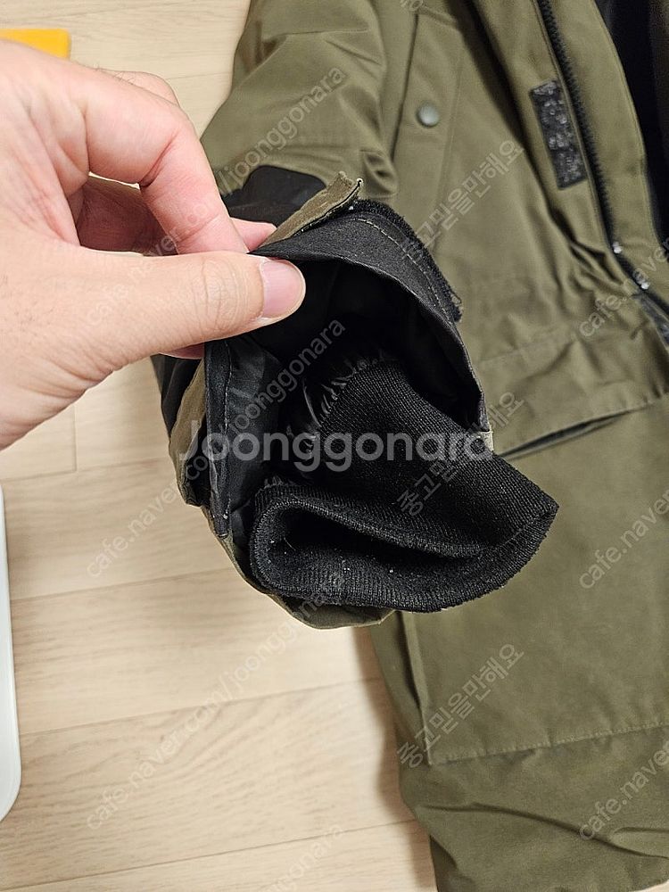 지오다노/ 구스다운 파카 카키 / xl--4