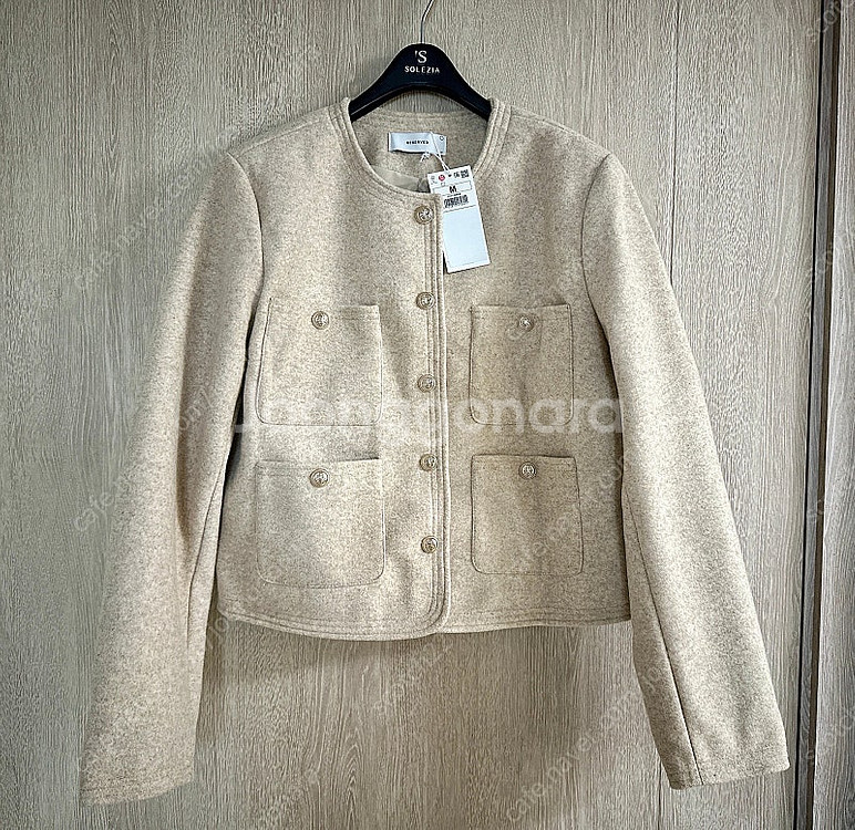 리저브드 Reserved 울자켓 M (새상품)--1