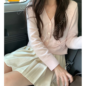 피터앤웬디 리본 파스타 가디건 핑크