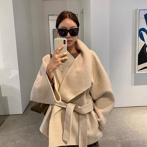 르뮈 베안 알파카 핸드메이드 숄카라코트 올드머니룩