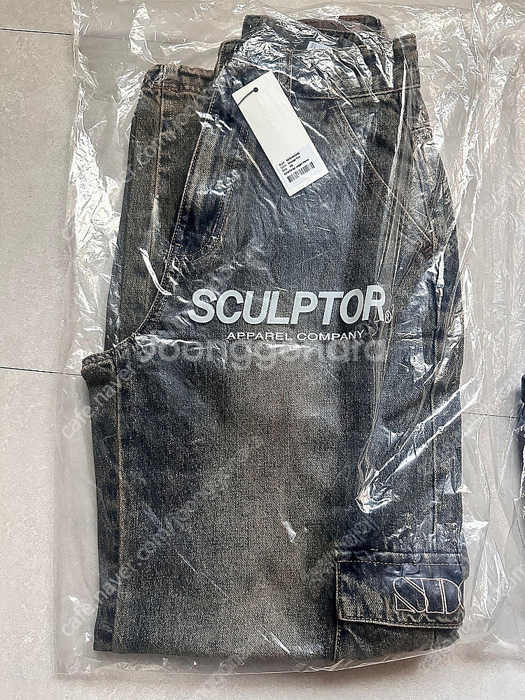 SCULPTOR Acid Cargo Jogger Pants 스컬프터 애시드 카고 조거 팬츠 빈티지 틴트 XS 사이즈--0