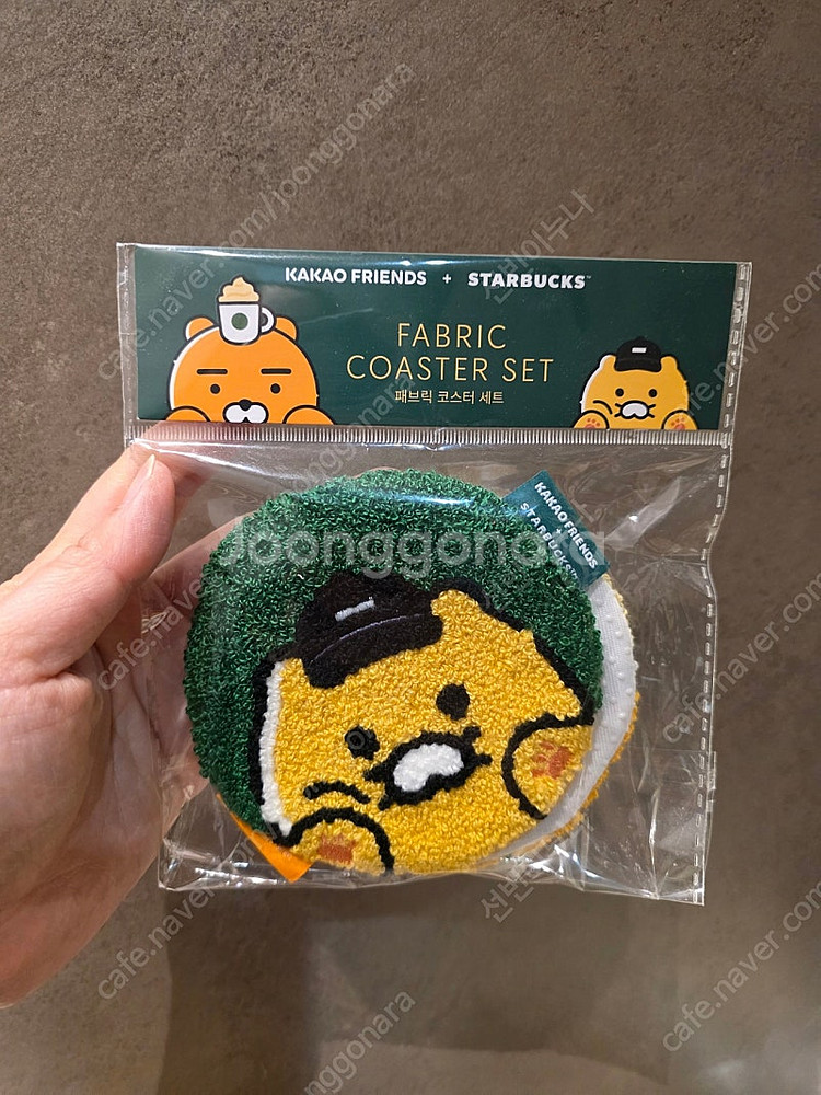 스타벅스 마이버디 라이언&춘식 패브릭 코스터 세트--0