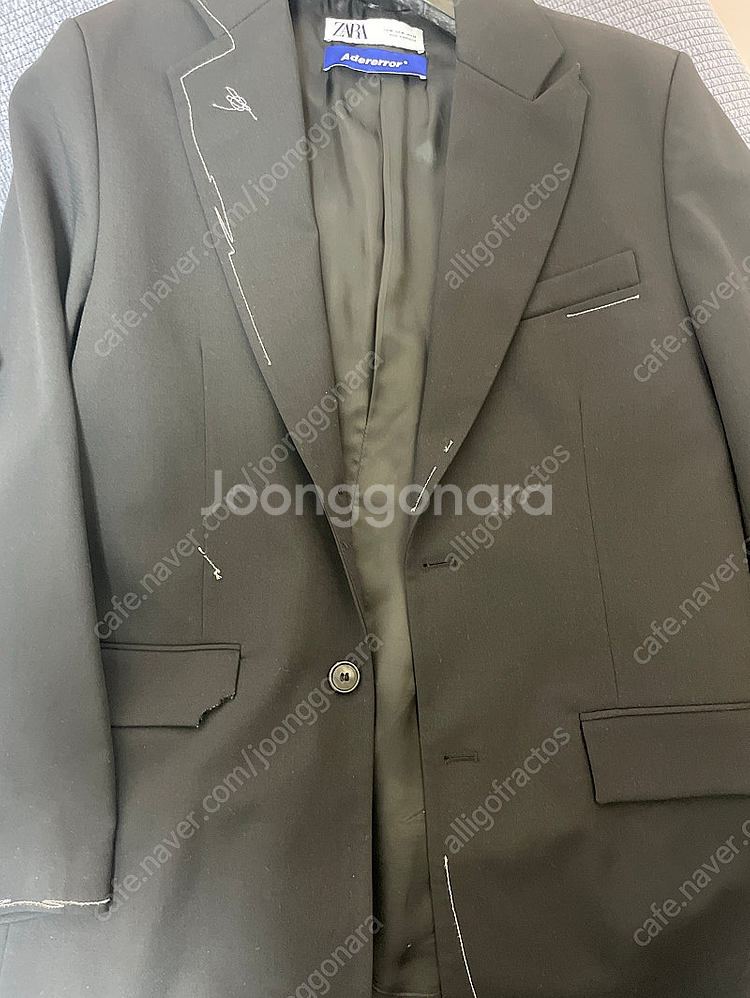 자라 아더에러 스티치 블레이저 M--5