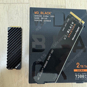 WD Black SN850X 2TB + 방열판 판매합니다