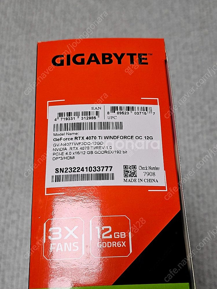 기가바이트 GIGABYTE 지포스 RTX 4070 Ti...--5