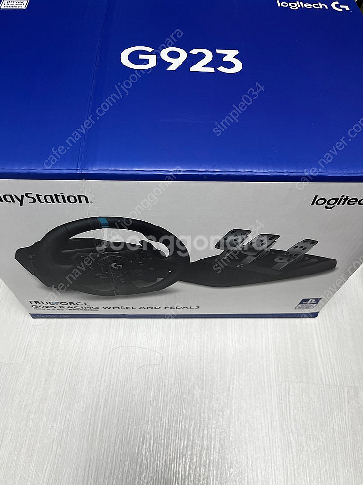 로지텍 G923 레이싱휠+페달+시프터 팝니다--1