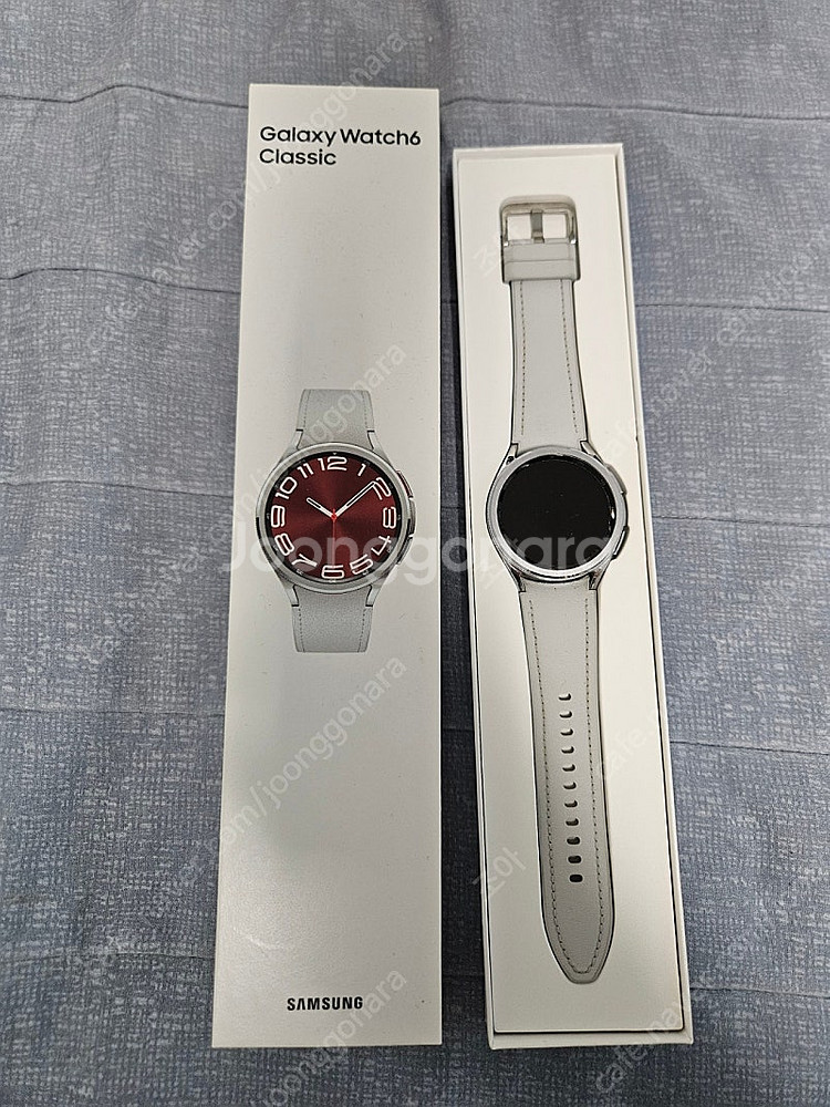 갤럭시워치6 클래식 43mm 실버 블루투스--0