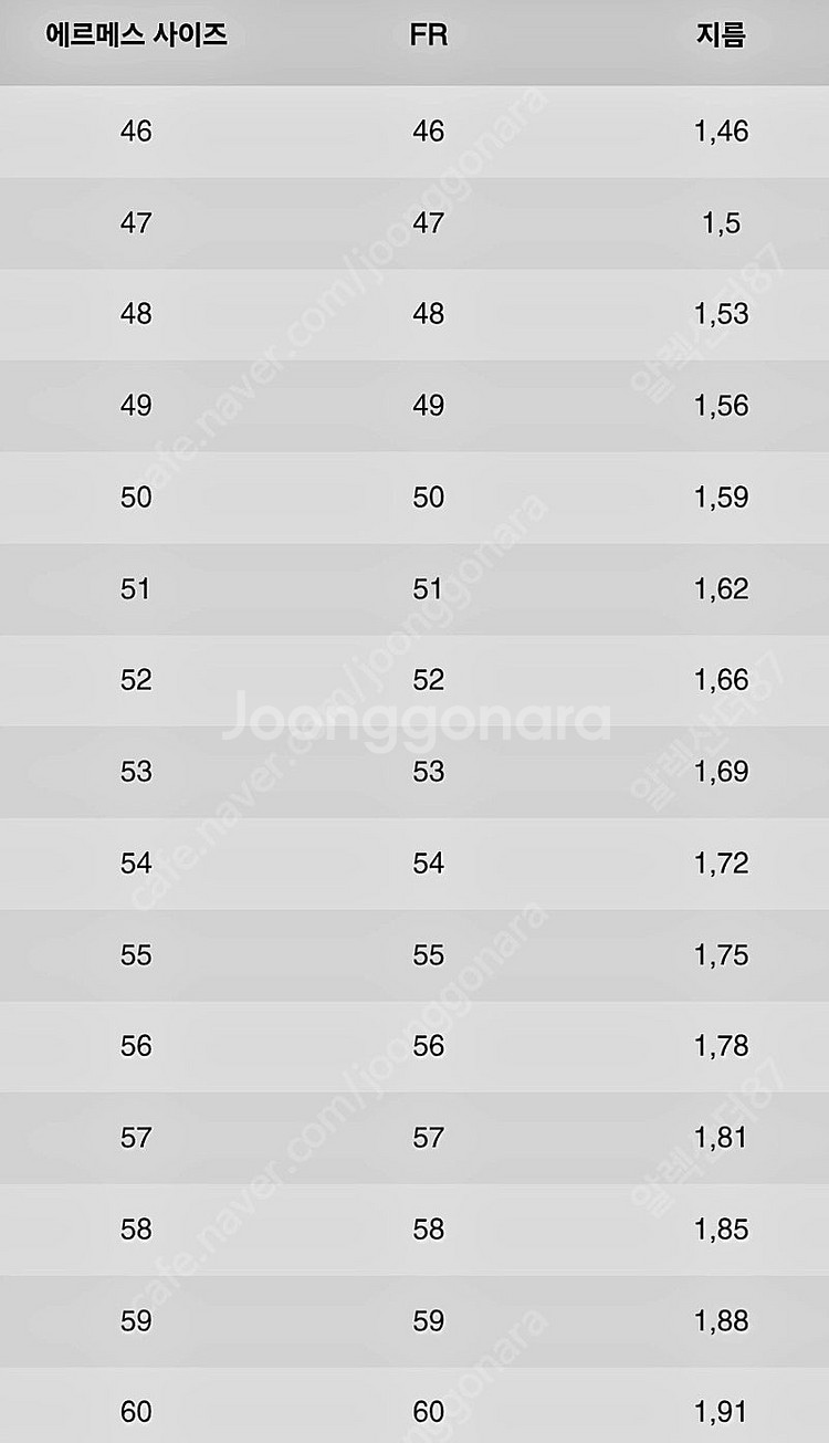 (새상품) 에르메스 18k 화이트골드 반지 59호 팝니...--2