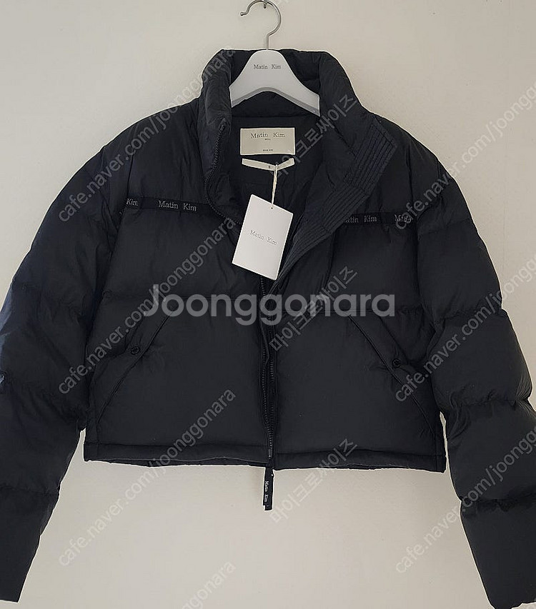마뗑킴 로고 테이핑 푸퍼다운 패딩 s--1