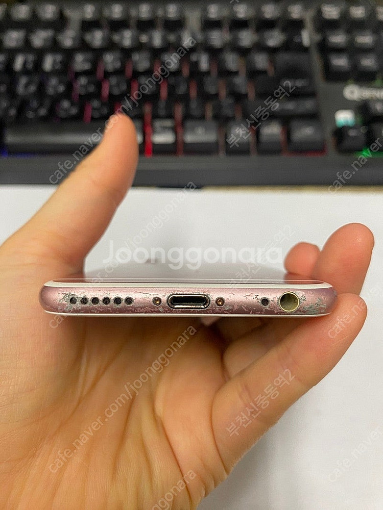 198744 아이폰6S 로즈골드 액정SS급 128GB ...--6