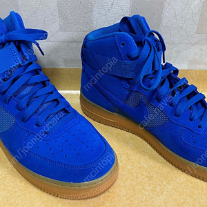 나이키 에어 포스 1 하이 하이퍼 코발트 블루 신발 운동화 농구화 265 사이즈 nike air force 1 high shoes cobalt blue US8.5