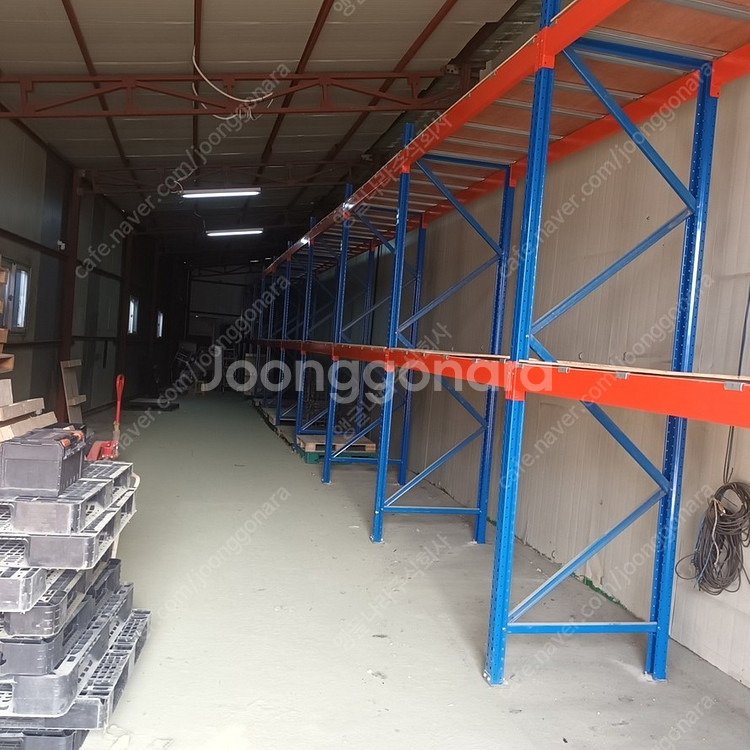 중고 파렛트랙 타이빔형 파레트랙 빠레트랙 파렛트 셀프랙 철제선반--8