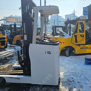 전동지게차 1.5톤 2단 하이4미터 입식 유니케리어스 차량상태최상