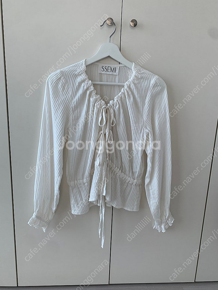 쎄미 블라우스 THREE RIBBON BLOUSE (아...--4