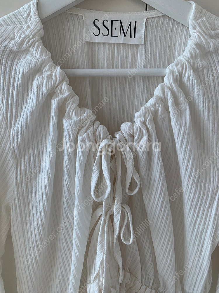 쎄미 블라우스 THREE RIBBON BLOUSE (아...--5
