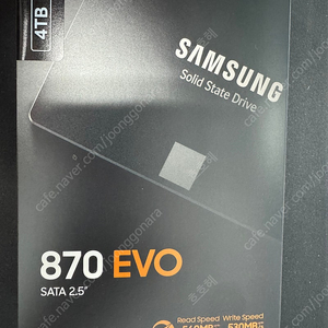 삼성 870evo 4tb 미개봉 새제품 팝니다