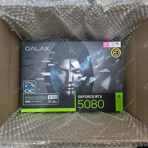 갤럭시 GALAX 지포스 RTX 5080 BLACK OC D7 16GB 판매 합니다.