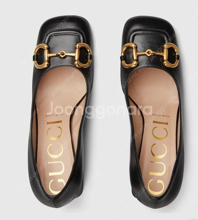 구찌 홀스빗 미드힐 펌프스 신민아 구찌슈즈--4