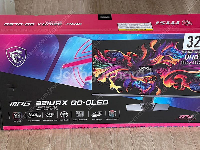 MSI 321URX 4K 240hz OLED 팝니다 (...--0