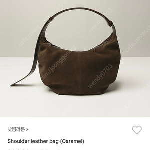 낫띵리튼 Shoulder leather bag (Caramel)