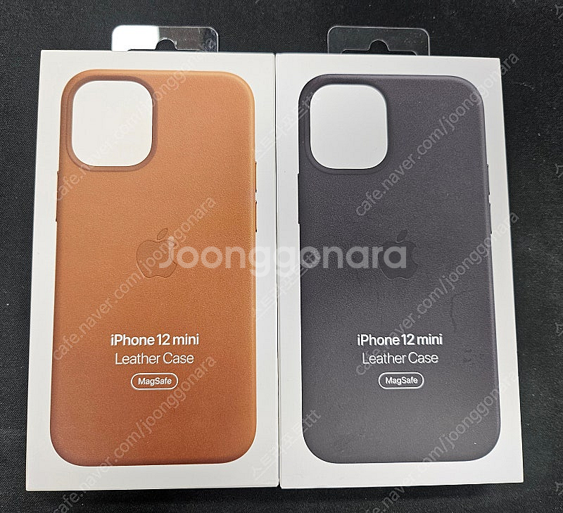 (애플정품) 아이폰 12미니__맥세이프 가죽케이스 (새상품)--0