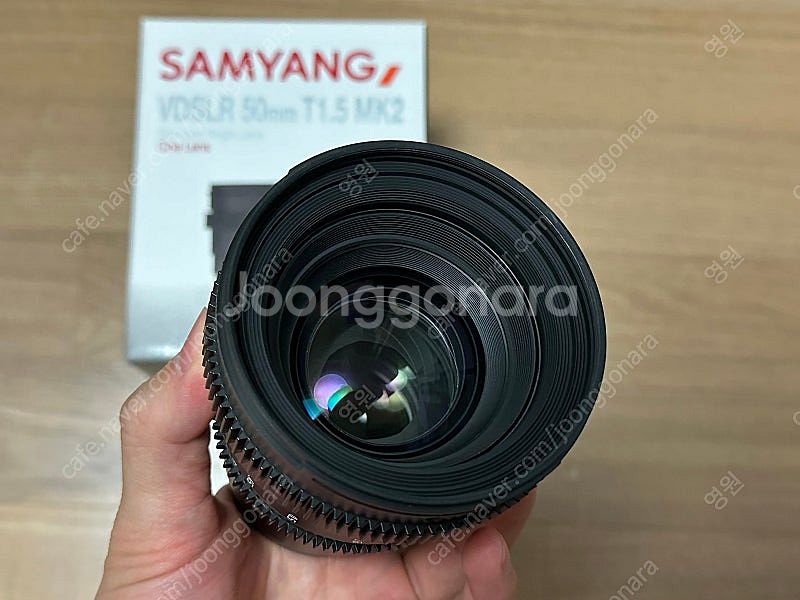 삼양 vdslr mk2 시네렌즈 팝니다.--3