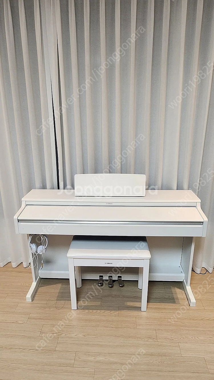 야마하 피아노 ydp164 화이트 흰색--0