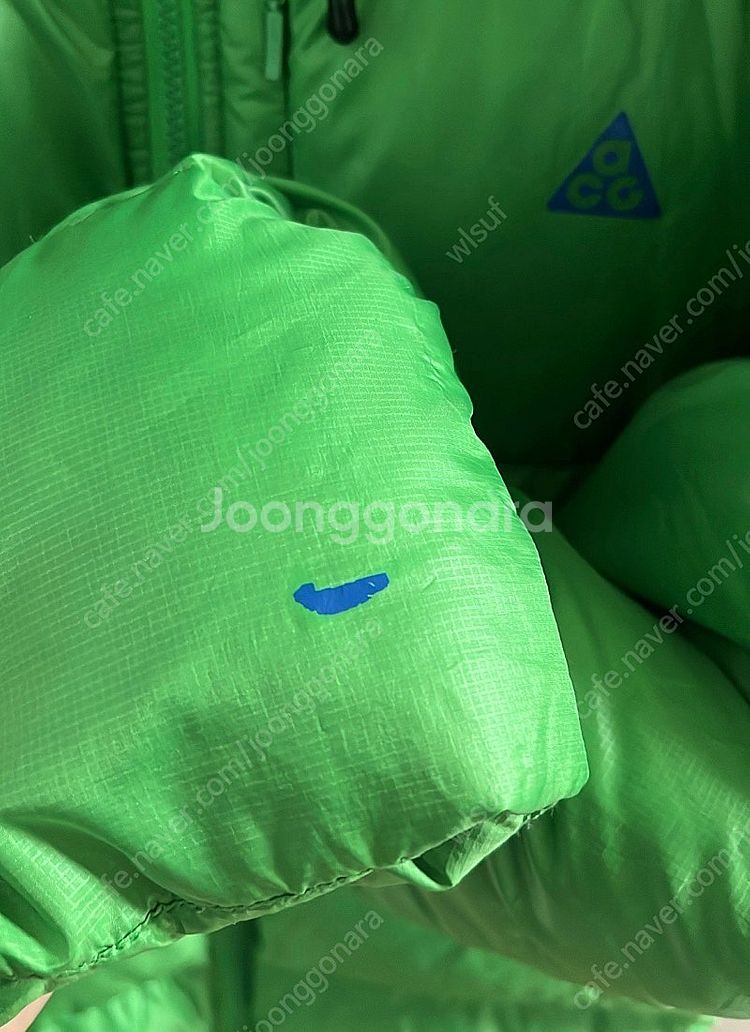 나이키 ACG 빈티지 그린 패딩 XL--5