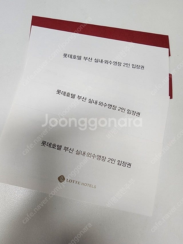 부산 롯데호텔 야외수영장 이용권 2인×3매,블루헤이븐,...--0