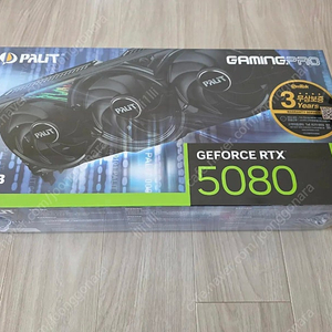 PALIT 지포스 RTX 5080 GAMINGPRO D7 16GB 미개봉