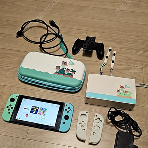 S급 풀구성 닌텐도 스위치 동숲버전 배터리 개선판 nintendo