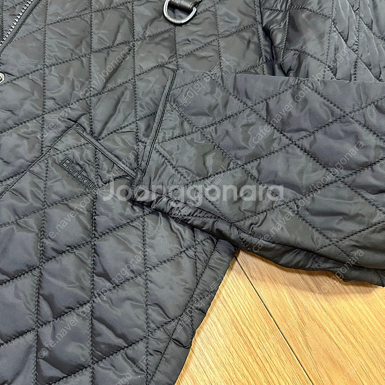 바버 토비모리 uk8 블랙 퀼트 퀼팅 자켓--2