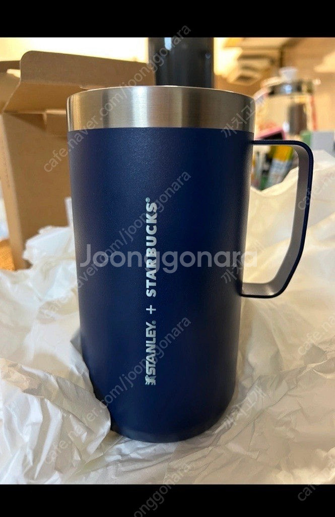 스타벅스 스탠리 텀블러 네이비 새상품 판매--0