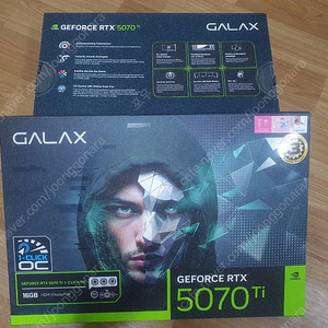 갤럭시 GALAZ 지포스 RTX 5070 Ti Black OC D7 16GB (미개봉신품) 154만