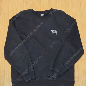 베이직 스투시 크루 맨투맨 BASIC STÜSSY CREW 블랙 M사이즈