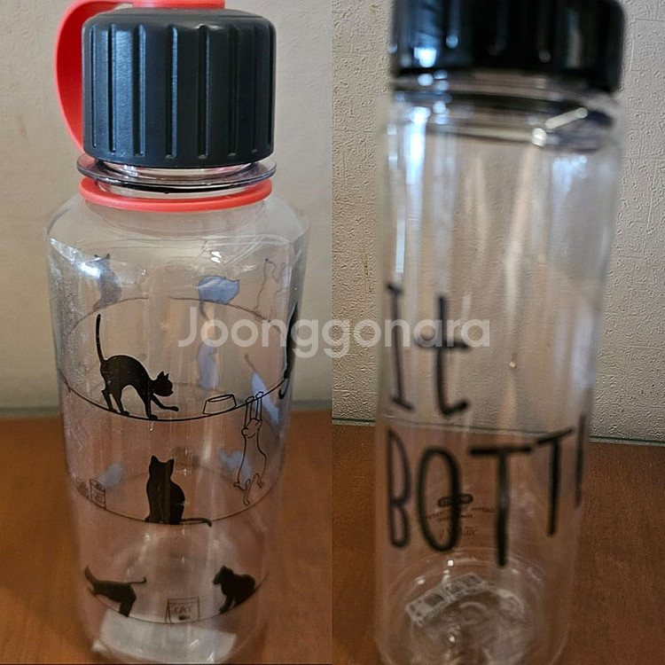 미사용)네스카페 락앤락BPA프리 스탠플라스틱대나무텀블러--3