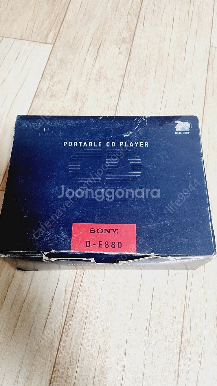 소니 CD 워크맨 D-E880 부품용 박스포함--0