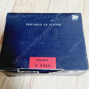 소니 CD 워크맨 D-E880 부품용 박스포함