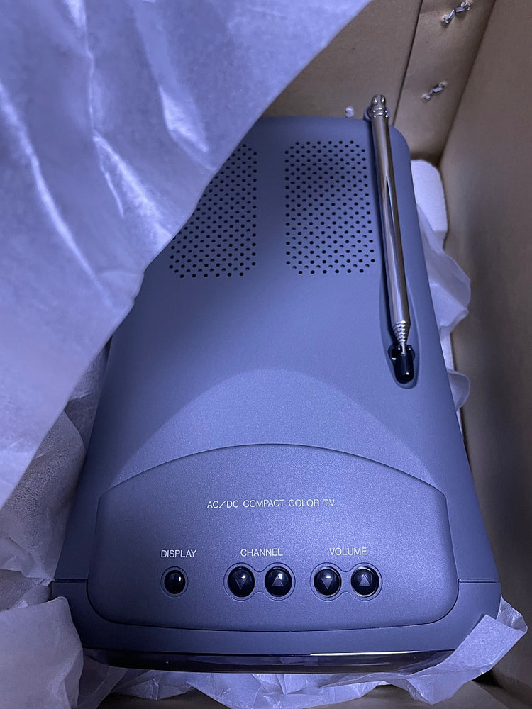 새상품///필립스(PHILIPS)사의 5인치 브라운관티비.빈티지 레트로칼라tv~--5