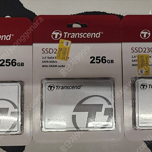 미개봉 트랜센드 SSD 256GB 개당 25000원