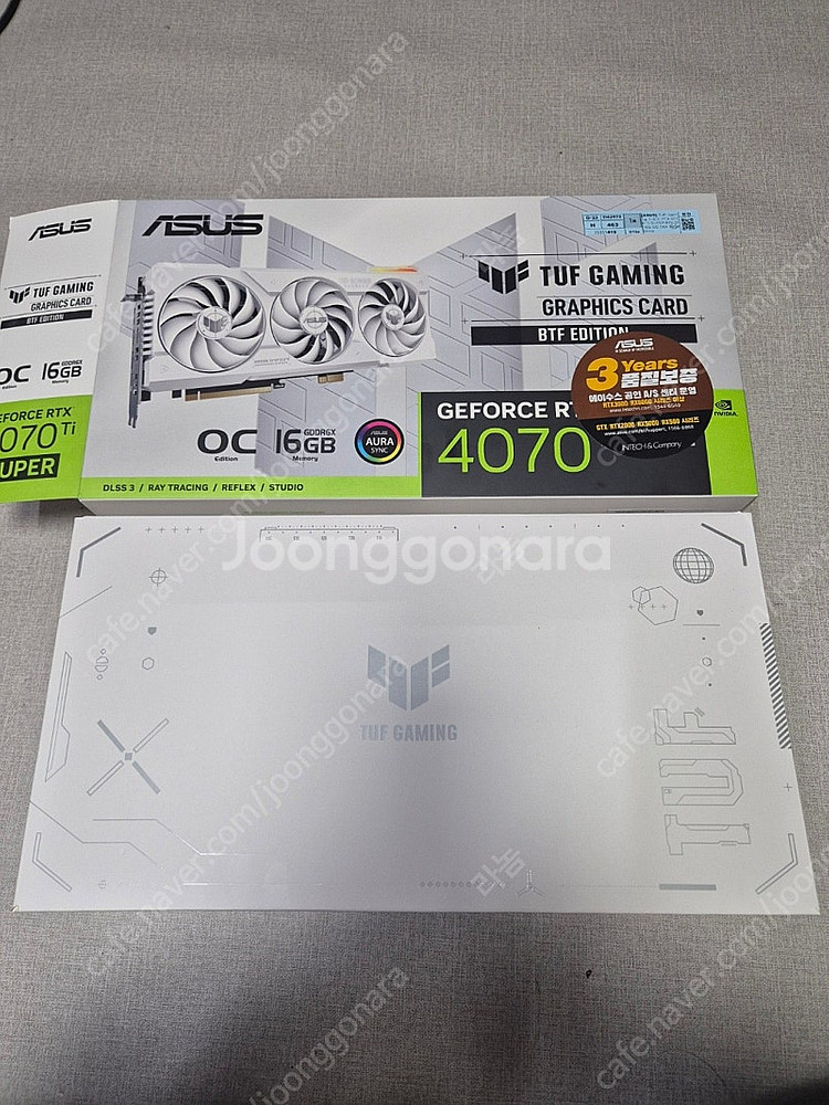 ASUS TUF RTX 4070TI S BTF 팔아요--1