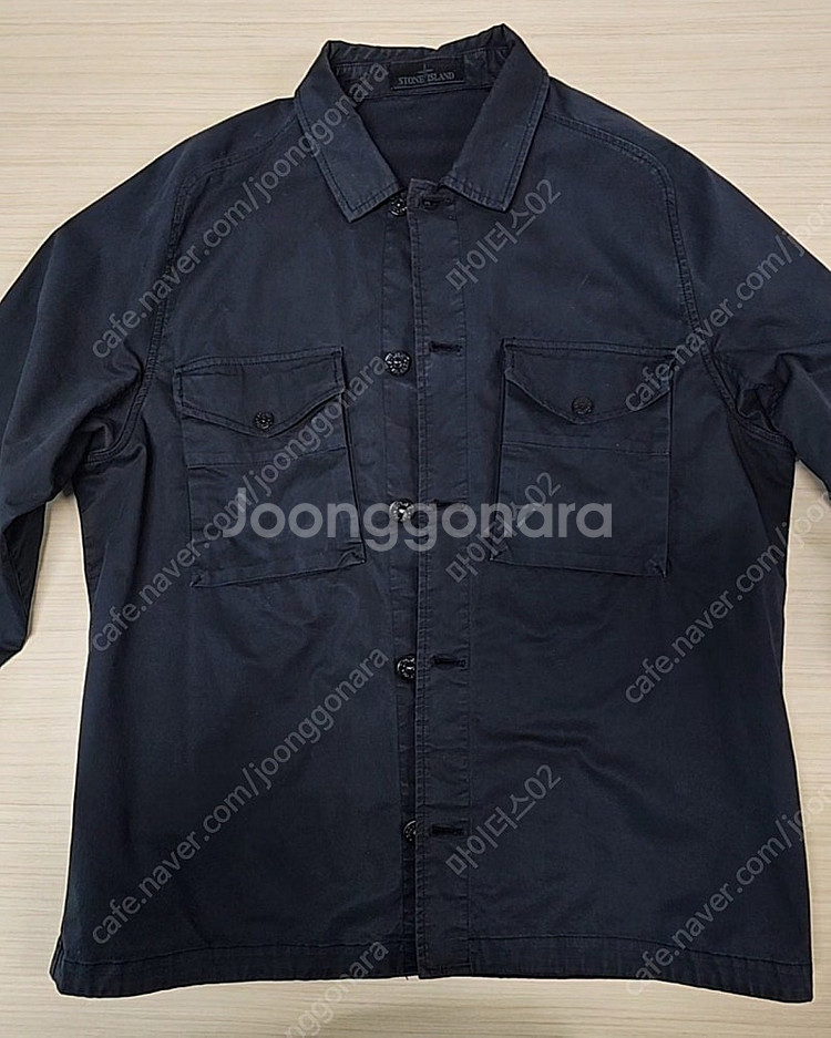 스톤아일랜드 고스트피스 오버셔츠자켓 블랙 (백화점판)--0