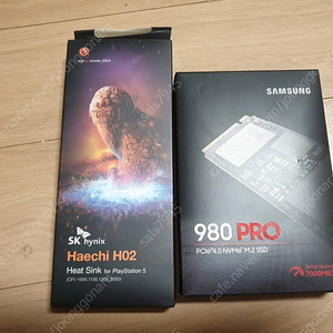 삼성 980PRO 4.0 NVMe M2 SSD 2테라/SK 하이닉스 히트싱크 방열판