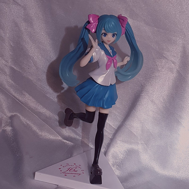 보컬로이드 하츠네 미쿠 16주년 부타 안경 미소녀 피규어 누이구루미 인현 일괄 이미지