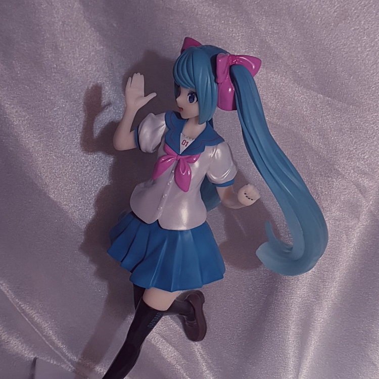 보컬로이드 하츠네 미쿠 16주년 부타 안경 미소녀 피규어 누이구루미 인현 일괄 이미지