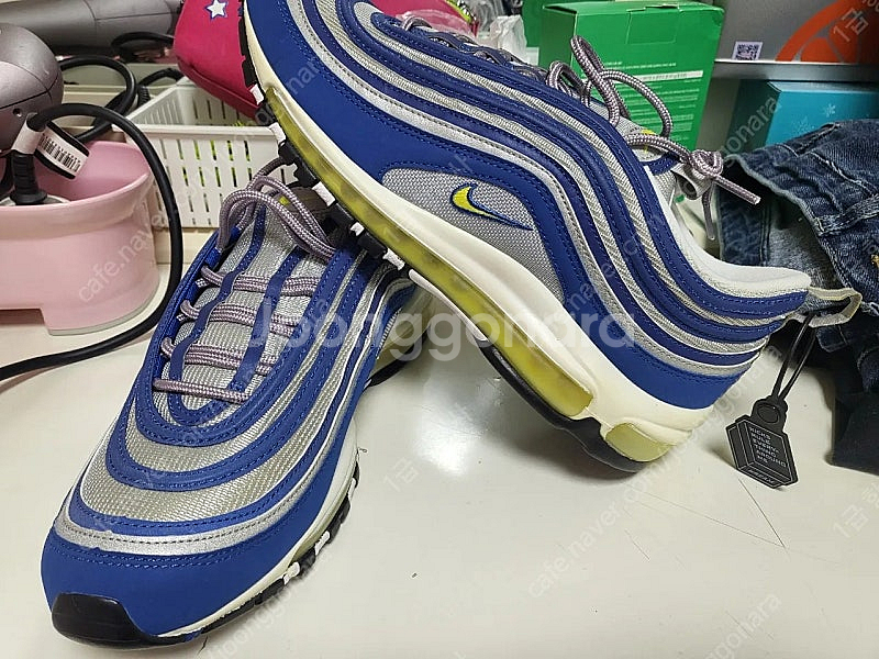 에어맥스97 OG 로얄네온(파은) 280mm--1