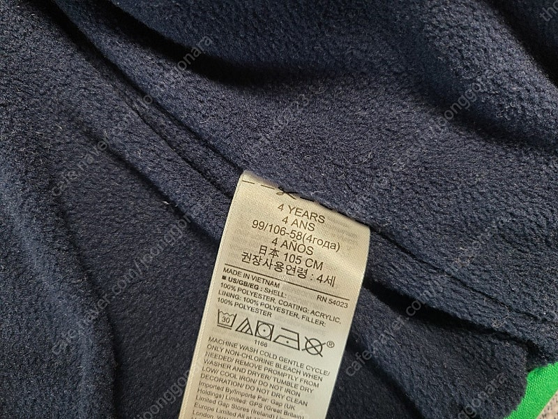 갭키즈 패딩 점퍼 105cm (100사이즈) 이미지